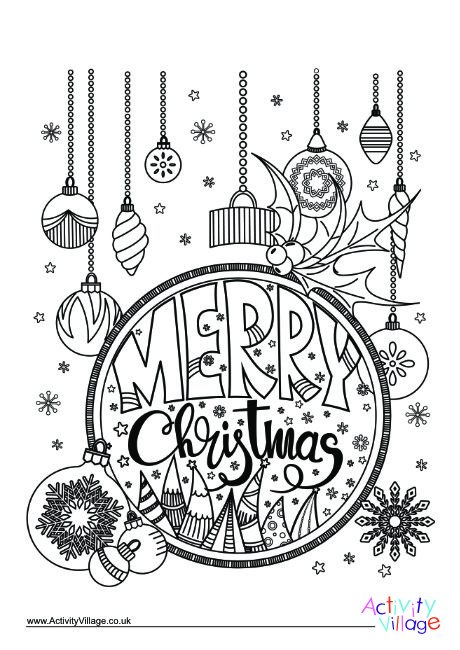 Christmas Colouring Design 8