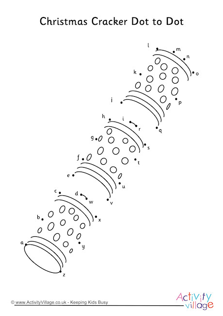 Christmas Cracker Dot To Dot