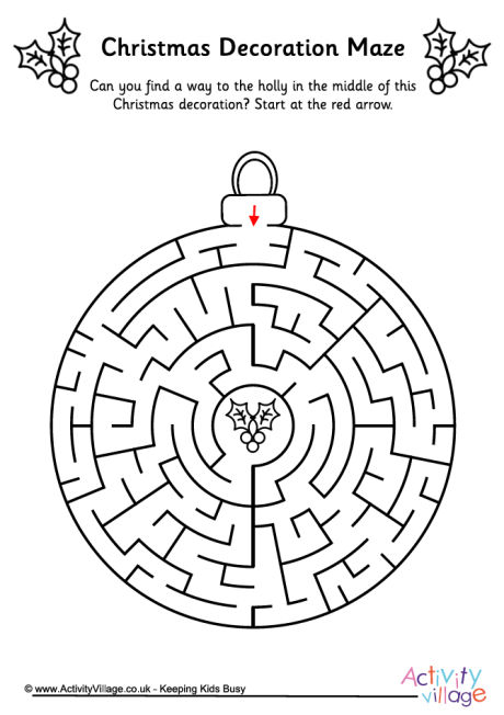 Christmas decoration maze 4