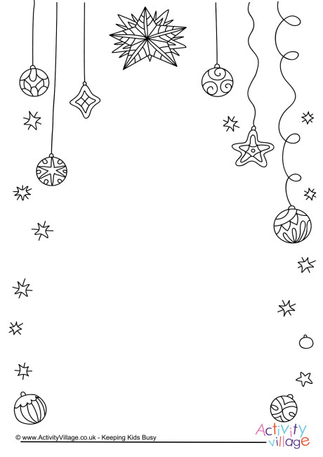 Christmas decorations frame