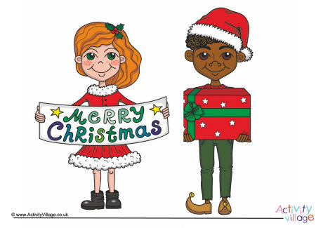 Christmas kids poster
