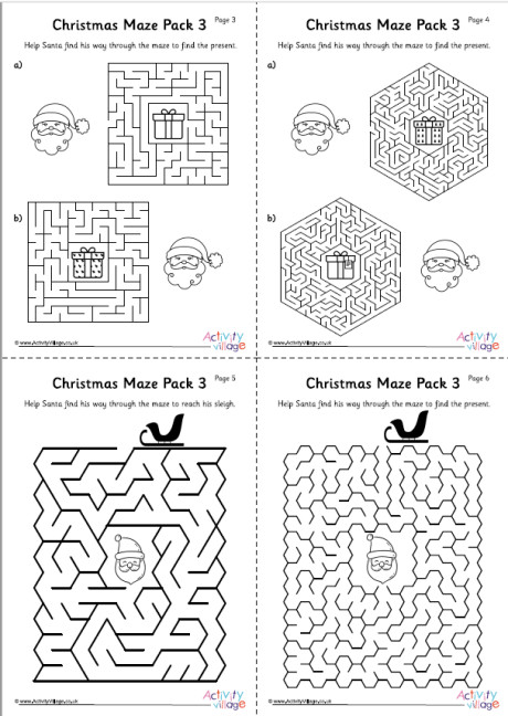 Christmas Maze Pack 3 Christmas Maze Pack 3