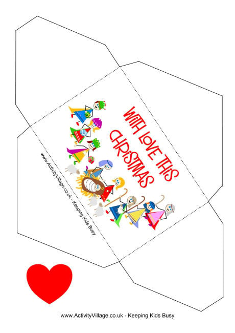 Mini Card Envelope Free Printables Christmas