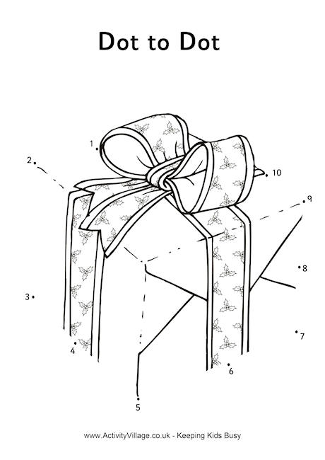 Christmas present dot to dot