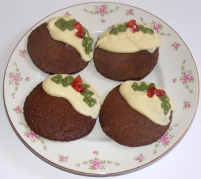 Christmas pudding biscuits
