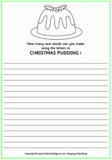 Christmas Pudding Puzzles