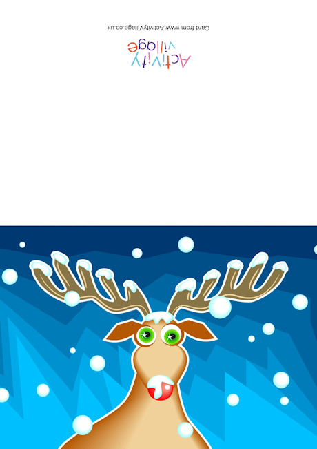 Christmas reindeer card