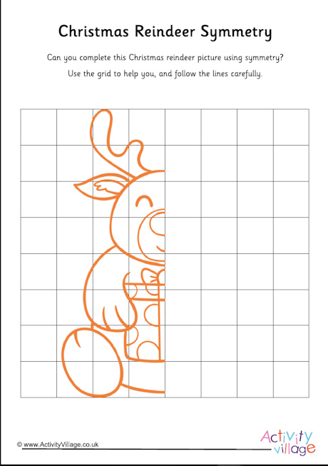 Christmas reindeer symmetry