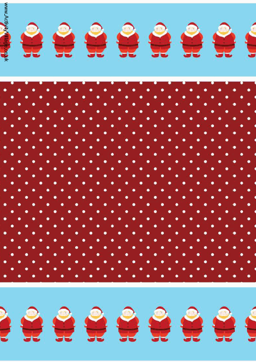 Christmas scrapbook paper - Father Christmas