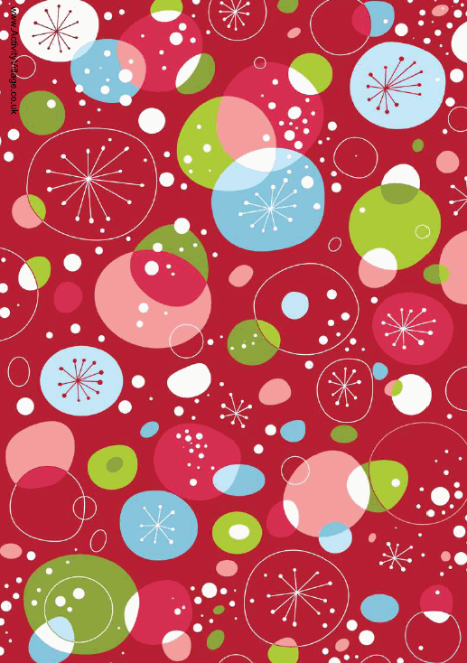 Christmas scrapbook paper - retro