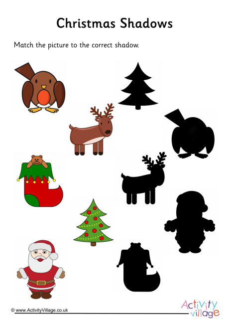 Christmas Shadow Puzzle