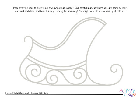 Christmas sleigh pencil control