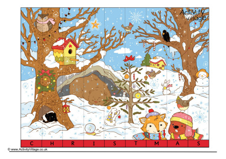 Christmas Spelling Jigsaw 1