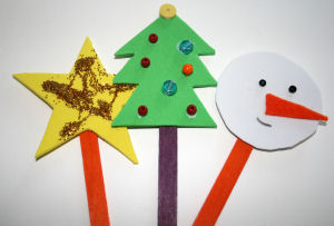 Christmas craft foam decorations