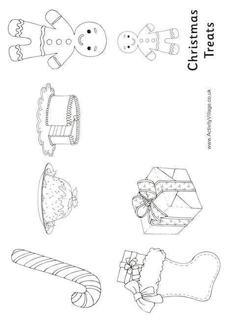 Christmas Treats Colouring Booklet Christmas Treats Colouring Booklet