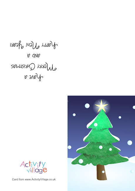 Christmas tree card