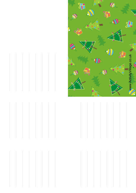 Christmas tree cover booklet Christmas tree cover booklet