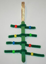 Beaded Christmas tree decoration