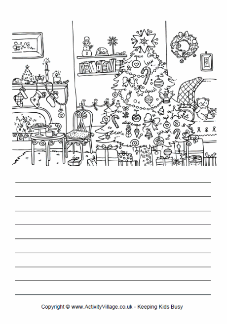 Christmas tree story paper