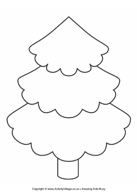 Christmas tree template