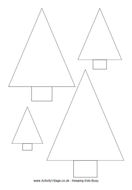 Simple Christmas tree template