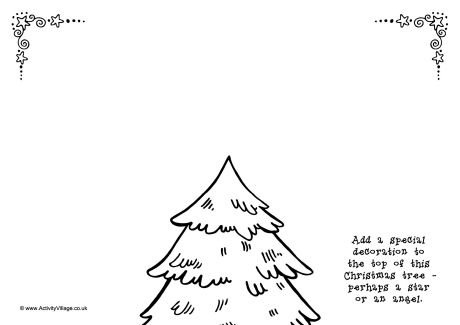 Christmas Tree Topper Doodle Page