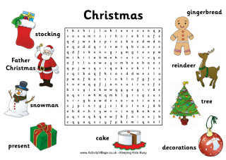 Christmas Word Search Puzzles