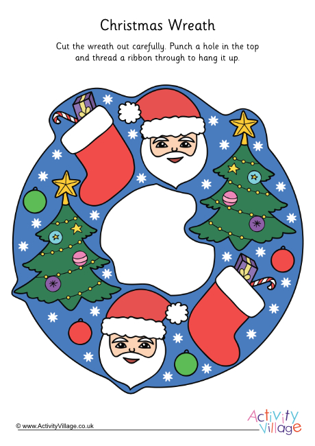 Christmas Wreath Printable 