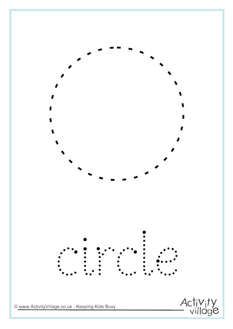 Circle word tracing