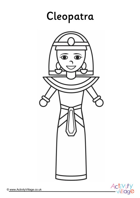 Cleopatra Colouring Page