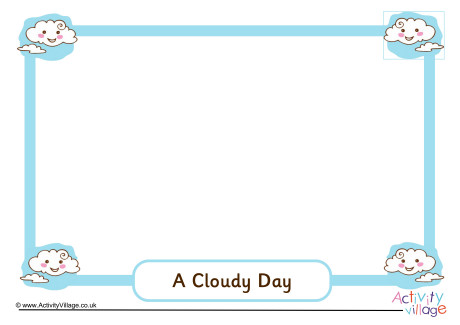Cloudy Day Picture Frame