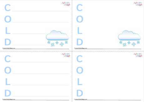Cold Acrostic Poem Printable Cold Acrostic Poem Printable