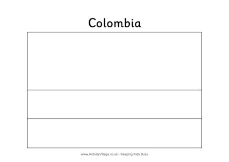 Colombia colouring flag