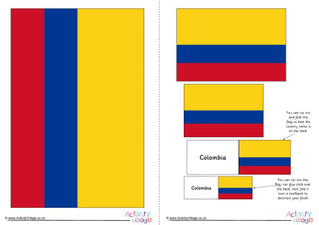 Colombia Flag Printable