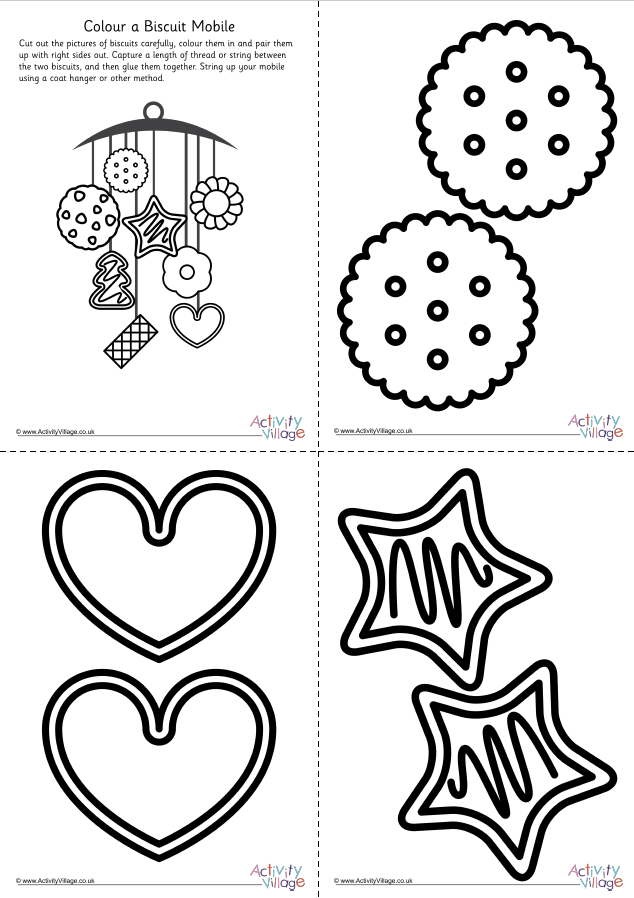 Colour a biscuit mobile