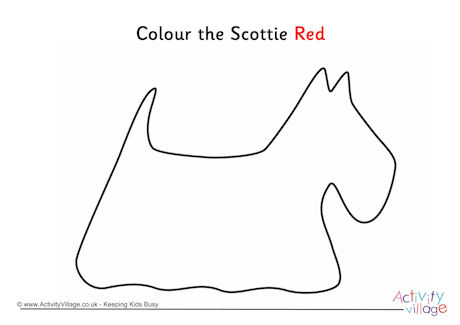 Colour the Scottie Red