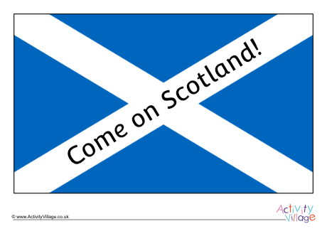 Come on Scotland flag