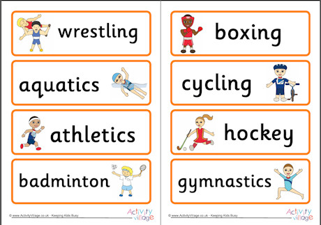Commonwealth Games sports words