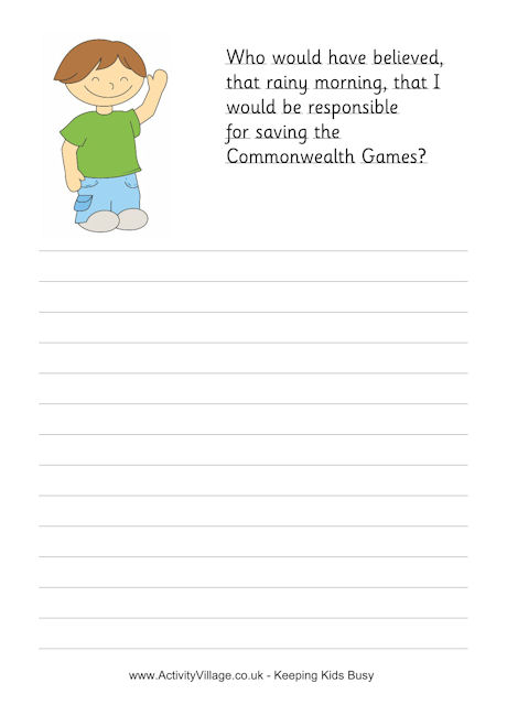 Commonwealth Games story starter