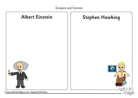 Compare and contrast Albert Einstein and Stephen Hawking