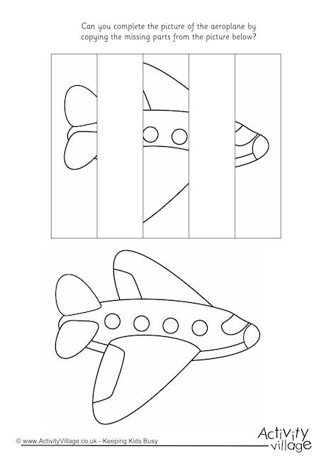Complete the Aeroplane Puzzle