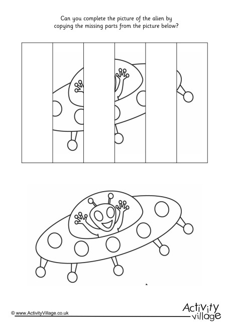 Complete The Alien Puzzle