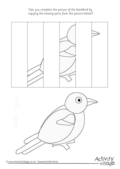 Complete the blackbird puzzle