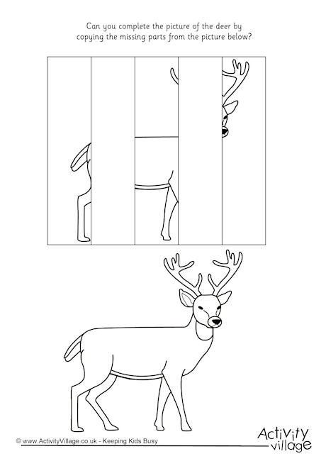 Complete the deer puzzle