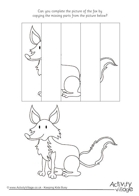 Complete the fox puzzle