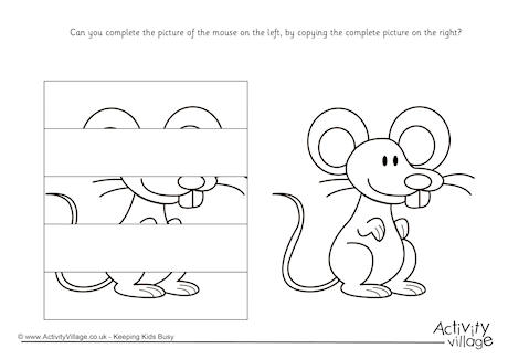 Complete the mouse puzzle