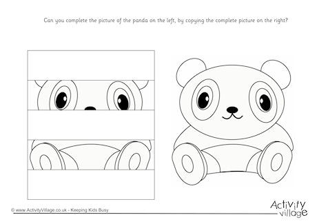 Complete The Panda Puzzle