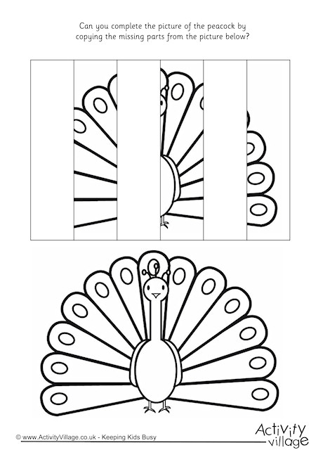 Complete The Peacock Puzzle