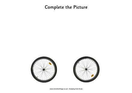 Complete the picture - bicyle wheels