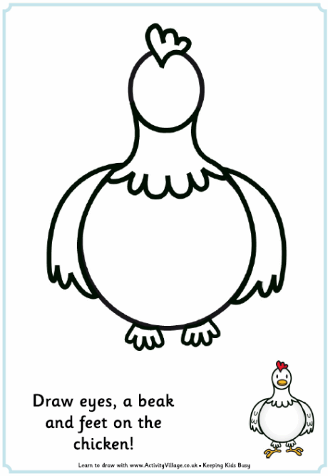 Complete the chicken picture